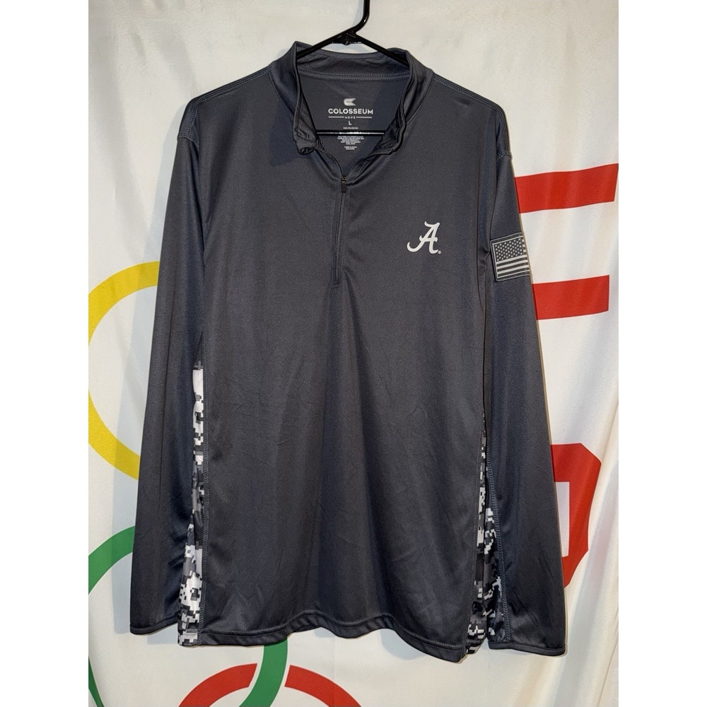 NWT Colosseum Alabama Crimson Tide 1/4 Zip Pullover Sweatshirt Football